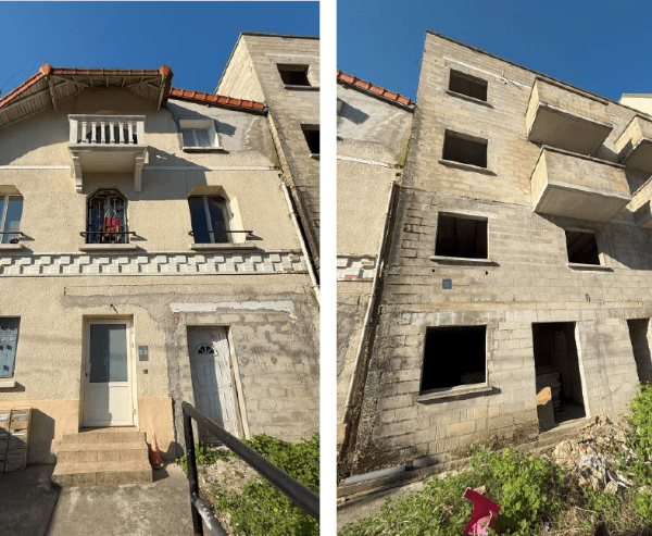 Un bâtiment d'habitation et un Immeuble en construction • Villepinte — photo 1
